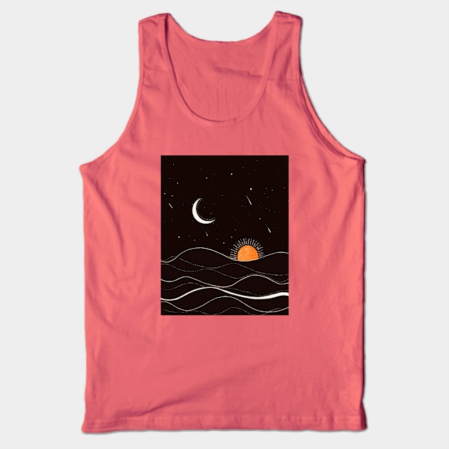 Cosmic Ocean Tank Top by LunarsFlow